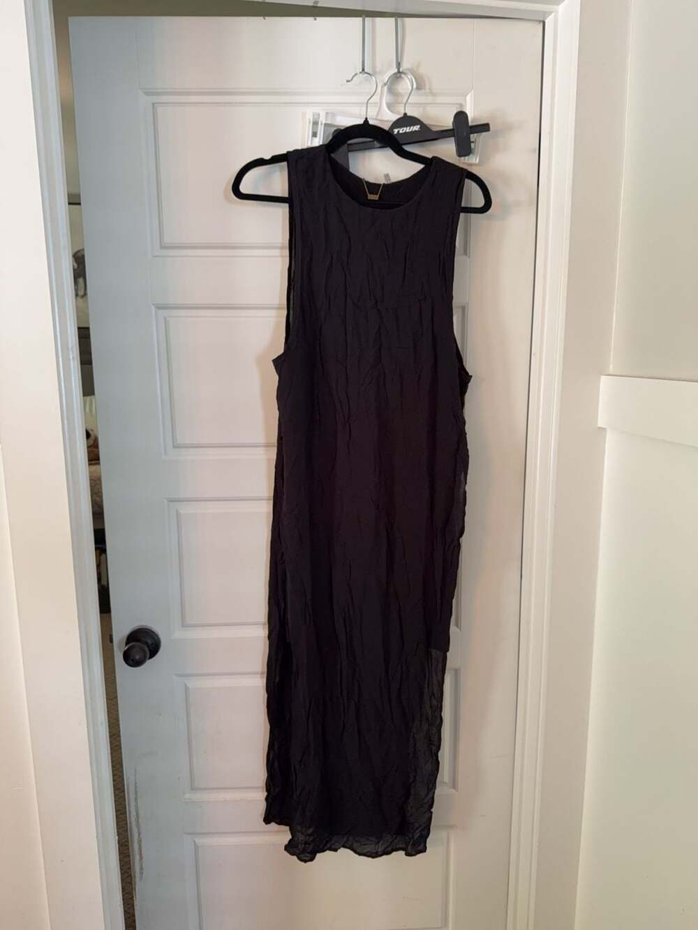 YFB Young Fabulous & Broke Black Sleeveless Maxi Dress with Side Slits